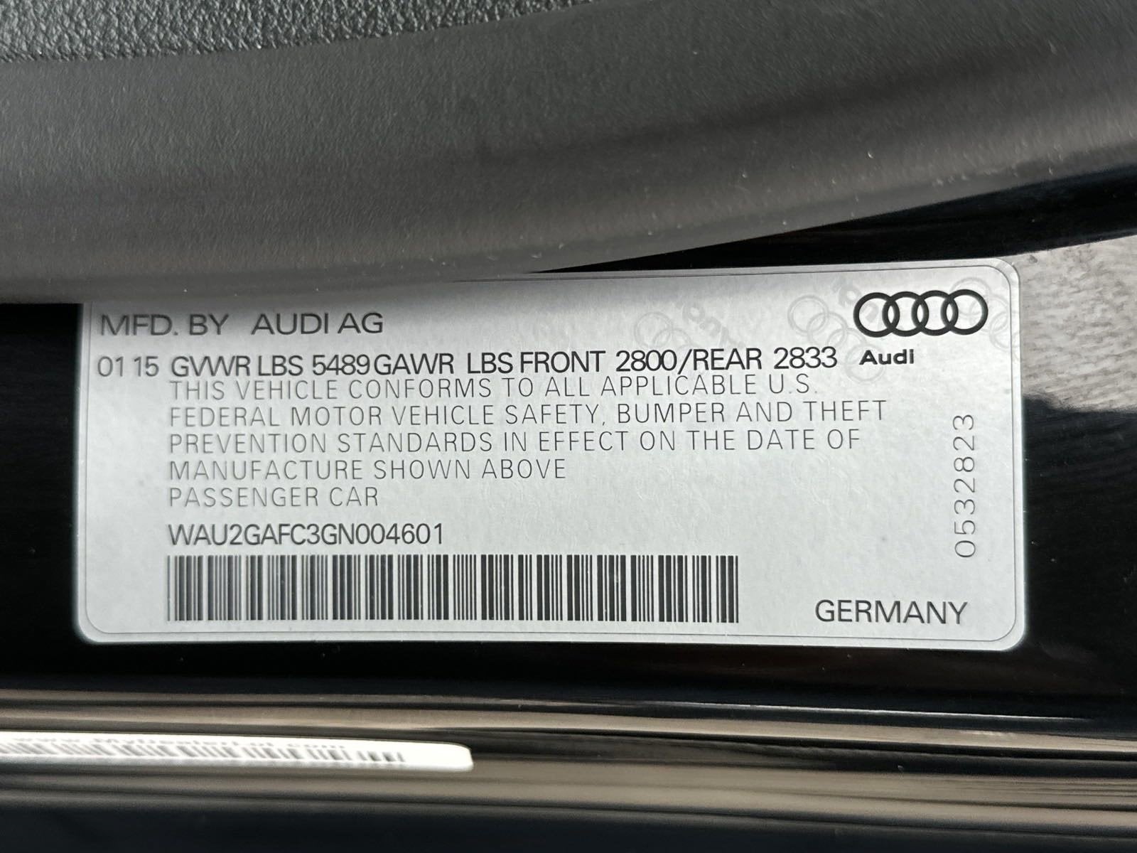 2016 Audi A7 Base